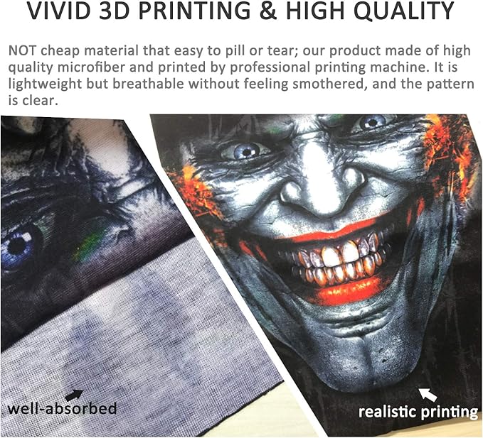 JOEYOUNG Skull Face Mask UV Sun Dust Neck Gaiter Bandana Headwear Motorcycle