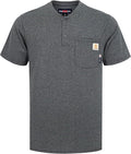 BOCOMAL FR Shirts Flame Resistant Shirt 5.5oz 100% Cotton Light Weight CAT2 Fire Retardant Henley Shirts