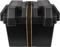 Attwood 9069-1 Standard Non-Vented Battery Box with Mounting Strap, Fits Group 24 Batteries, Black