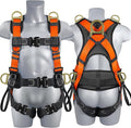 Safety Harness Fall Protection Upgrade 4 Quick Buckles Construction Full Body Harness 6 Adjustment D-ring