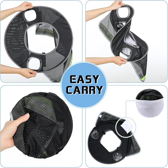 1 Set Sun Hard Hat Shade Full Brim Hard Hat Sun Visor with Solar Fans and Neck Sunshade Cover UV Reflective Strap Arm Sleeves Summer Protection Accessories