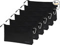 COREFLEX Premium Tool Pouch Zipper Bag, Small Tool Bag, Multipurpose Storage pouch, Heavy duty Flat Bottom Tool bag with YKK Zipper (6 pack Large 12inch Black)