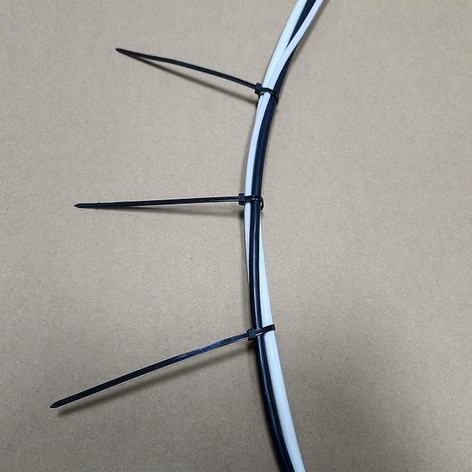 Zip Ties 1000 pcs 8 inch Cable Zip Ties, Premium Plastic Wire Ties with 40 LBS Tensile Strength, UV Resistant Cable Ties, Black Nylon Tie Straps