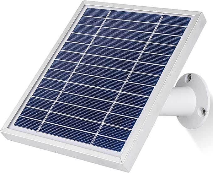 iTODOS Solar Panel Compatible with Arlo Pro and Arlo Pro 2, 11.8Ft Outdoor Power Charging Cable and Adjustable Mount,Not for Arlo HD,Arlo Ultra and Arlo Pro3/Pro4-Silver