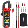 KAIWEETS Smart Digital Clamp Meter with D-Shaped Jaws, Clamp Multimeter with Inrush Current Function, Auto-ranging Amp Meter Built-in HD Color Screen, Measures AC/DC Current Voltage Temperature NCV