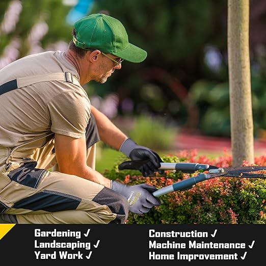 COOLJOB 3/12/36 Pairs Safety Work Gloves Microfoam Nitrile Rubber Coated, Seamless Knit Nylon with Full Fingers Touchscreen, Grip Nitrile Dipped, Ideal for Warehouse, Home Improvement, Grey Large
