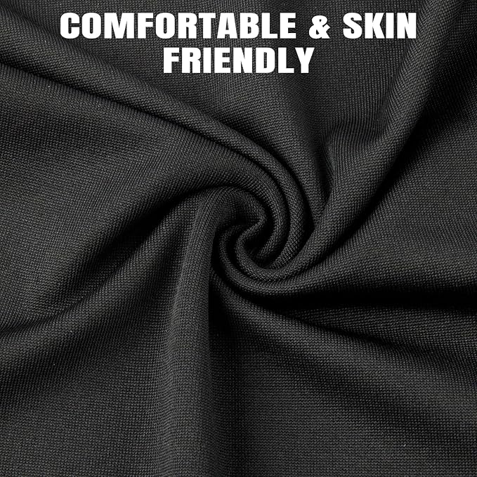 HONGTEYA 6 Pack Summer Neck Gaiter, UV Protection Cooling Face Mask, Breathable Bandana Head Scarf for Men Women