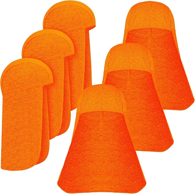 Sintege 6 Pieces Hard Hat Sun Shade Cooling Skull Cap Sun Neck Protector Quick Dry Neck Shade for Women Men