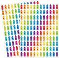 JarThenaAMCS 2400Pcs Back to School Mini Sticker Small Crayon Paper Decals Colorful Self-Adhesive Stickers for Classroom Envelopes Scrapbook Gifts DIY Supplies, 0.3 x 0.7 in