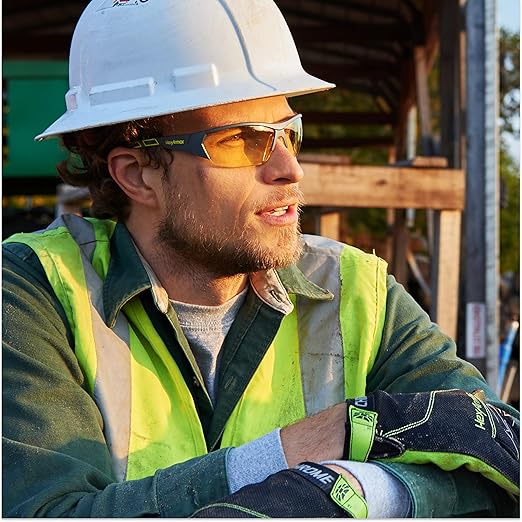 HexArmor MX250 Variomatic Dark Safety Glasses for Men and Women | Transition Lenses for Outdoor Work | Anti-Fog | Scratch-Resistant | Metal-Free | Certified ANSI Z87 | 100% UV Protected Eyewear