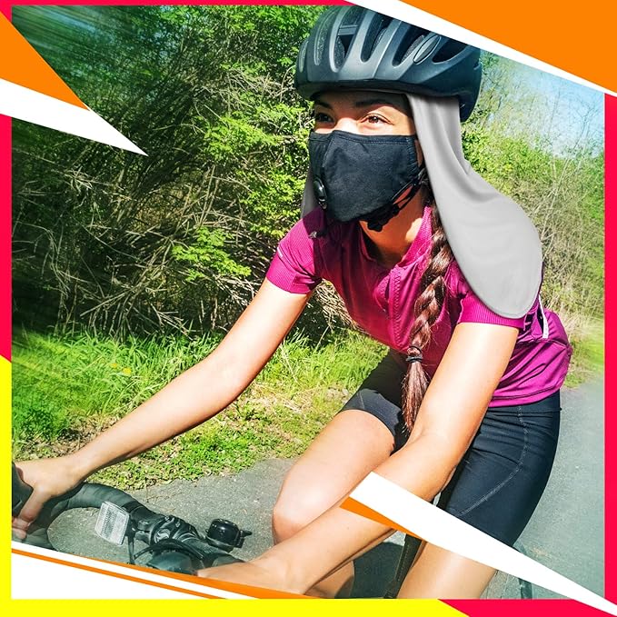 Sintege 6 Pieces Hard Hat Sun Shade Cooling Skull Cap Sun Neck Protector Quick Dry Neck Shade for Women Men