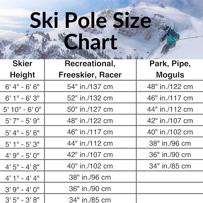 Zipline Lollipop 14.0 Graphite Carbon Composite Ski Poles – Lightweight, Durable, All-Mountain – Ergonomic Grip, Vibration Dampening, Ideal for Groomers and Freestyle. Choice of Skiers