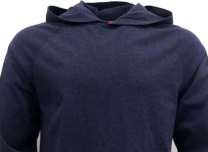 BOCOMAL FR Hooded T Shirts Heather Series 6oz Flame Resistant NFPA2112 CAT2 Fire Retardant Hoodies Work Shirt