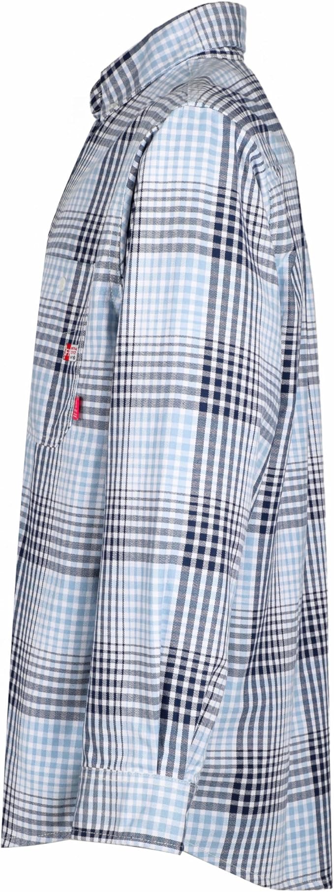 TICOMELA Men’s Mid-Weight FR Welding Shirt, 7.5oz 100% Cotton NFPA 2112 CAT2 – Flame-Resistant Button-Down Work Shirt