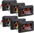 Clear Tool Pouch, Heavy Duty Small Tool Bag with Zipper, Canvas Tool Pouch Organizer Bags for Men for Workshop, Contractors, Electricians & DIY Enthusiasts, Pencil Case, 6 Pack