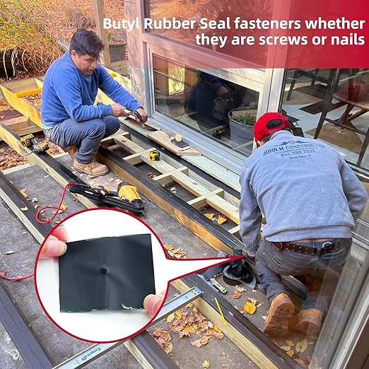 Joist Tape for Decking 3 inch, 3''×50' Waterproof Seal Antiseptic Joist Deck Tape, Self-Adhesive Flashing Joists Tape for Wood Decks Beams Roof