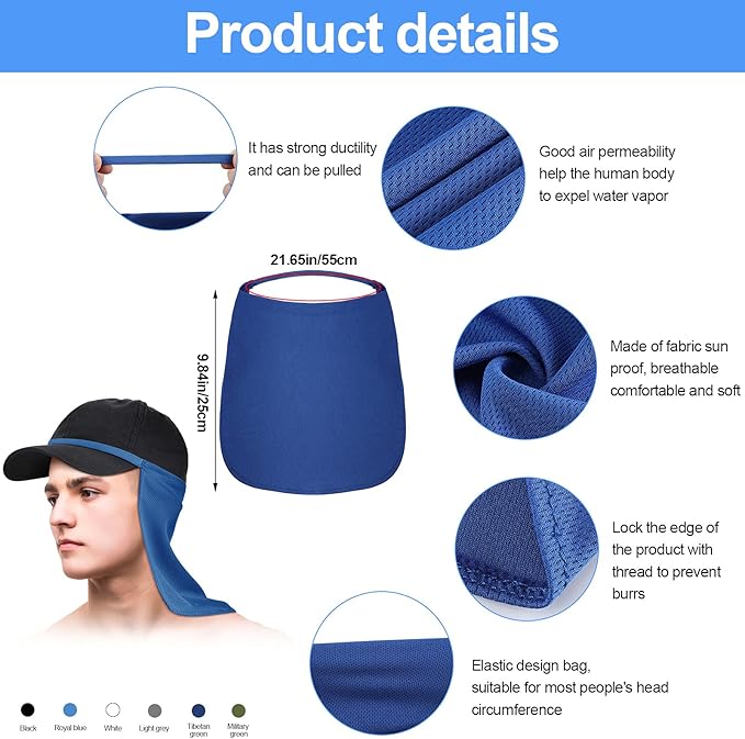 Tatuo Neck Drape UV Sun Protection Gaiter Adjustable Unisex Multifunctional 2 in 1 Face Covering for Outdoor Sports Fishing