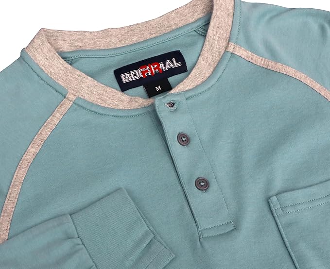 BOCOMAL FR Shirts 5.5oz Light Weight Henley and Short Sleeve Flame Resistant/Fire Retardant Clothing Shirt