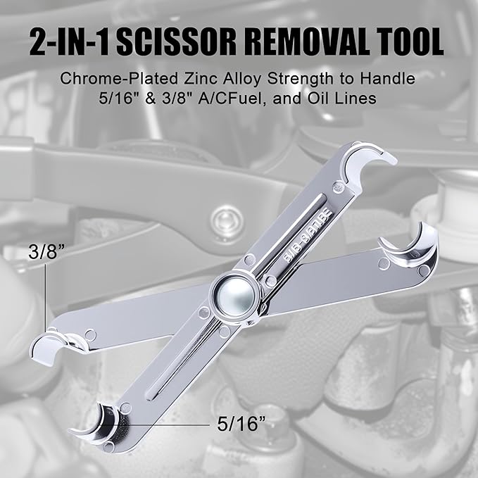 SGT Master Quick Disconnect Tool Set,26pc Fuel Line Disconnect Tool Set for A/C Fuel & Transmission Systems,Line Disconnect Tool Kit for Mechanics Compatible with Ford Chevy GM More
