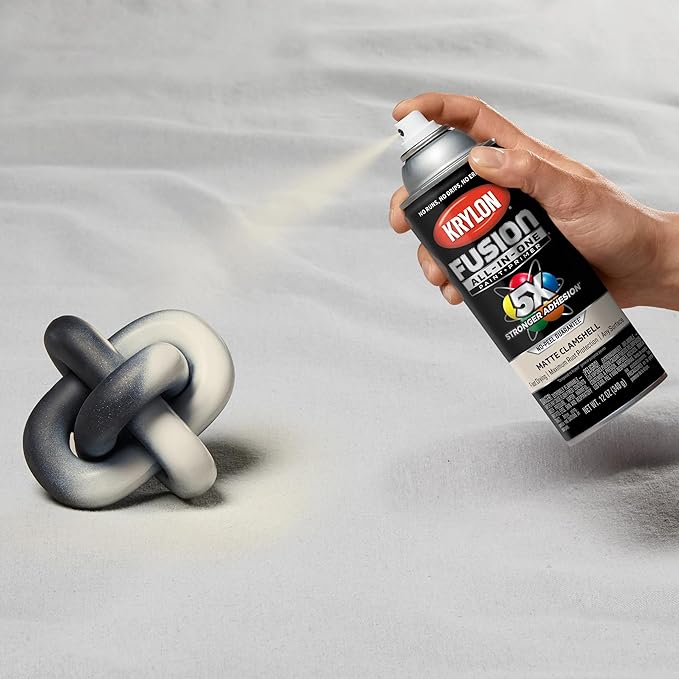 Krylon Fusion All-In-One Adhesive Spray Paint for Indoor/Outdoor Use, 12 oz, Clamshell