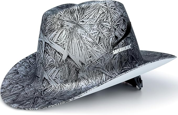 Cowboy Style Hard Hat Class C Safety Helmet Vented Full Brim Hard Hats Work Safety Helmet for Men and Women Outdoor,Industrial,Construction Head Protection- ANSI Approved
