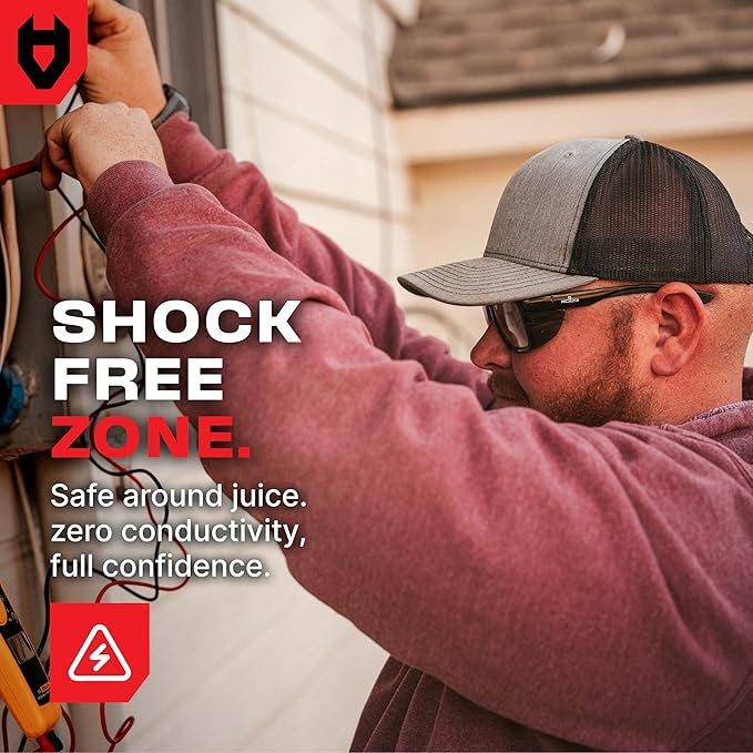 NoCry ANSI Z87.1 Safety Glasses with Readers 1.5 with Anti Fog & Anti Scratch Coating — Full Lens Safety Reading Glasses for Men & Women — Protective Eyewear with Side Shields and 100% UV Protection