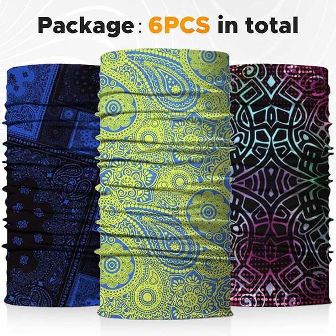 JOEYOUNG Headwear, Bandana, Neck Gaiter Head Wrap Headband Balaclava Magic Scarf