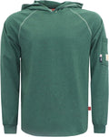 BOCOMAL FR Hooded T Shirts Heather Series 6oz Flame Resistant NFPA2112 CAT2 Fire Retardant Hoodies Work Shirt