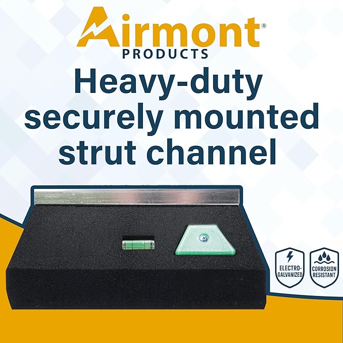 Rooftop Block Support – Single Base with Channel | Heavy-Duty Recycled Rubber Mount | UV-Resistant | for Pipes, Conduits, HVAC, Solar, Cable Trays | 750 lb Load Capacity