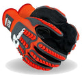 MAGID T-REX Flex Series Sandy Nitrile Coated Knit Impact Gloves, 2 Pairs, 11/2XL, TRX400