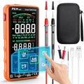 FKM Pro Digital Multimeter Tester,Compact & Rechargeable Voltmeter w/ 5″ Touch Screen,Auto-Ranging,TRMS 6000 Counts,High Accuracy,Smart Electrical Tester Measures DC/AC Voltage,Current,Resistance,Temp