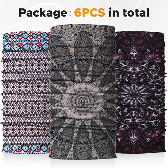 JOEYOUNG Headwear, Bandana, Neck Gaiter Head Wrap Headband Balaclava Magic Scarf