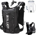 Running Vest with 2L Water Bladder, Hydration Backpack, USA Original Patent, Lightweight Hydration Pack with Gear Holder, Reflective Chest Pack for Men Women for Marathon