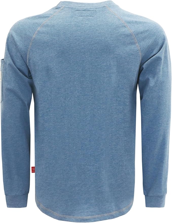 BOCOMAL FR Shirts Heather Series 6oz Flame Resistant T Shirt NFPA2112 CAT2 Fire Retardant Crew Work Shirt
