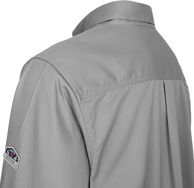 100% Cotton Mens Fr Shirts 7.5oz Flame Resistant Shirts NFPA2112 Men's Fire Retardant Welding Shirts