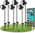 Ground Anchors Screw in, Multi-Purpose Trampoline Stakes Heavy Duty, 3" Wider Spiral Mobile Home Anchors Hurricane Earth Anchor for Trampoline, Storage Shed, Swing Sets, Carports