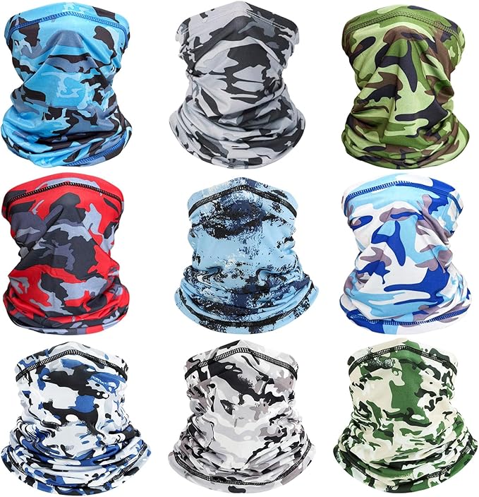 Cooling Neck Gaiter For Men Women UV Face Mask Cover Sun Protection Balaclava Bandana