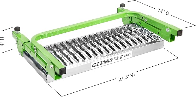 OEMTOOLS 24913B Tire Step, Truck Step for 9-13 Inch Wide Tires, Non-Slip, 300LB Capacity, Truck Accessories