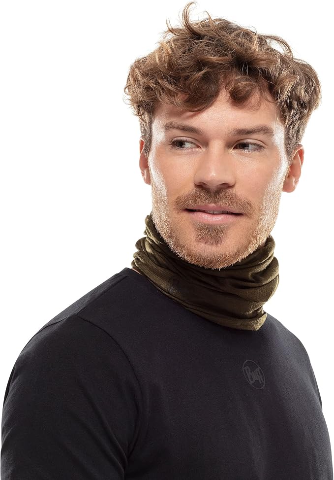 Buff CoolNet UV Neck Gaiter, UPF 50 Sun Protection, Breathable, Versatile, Quick Dry Face Mask, Solid Colors, Adult Size