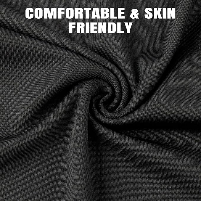 HONGTEYA 6 Pack Summer Neck Gaiter, UV Protection Cooling Face Mask, Breathable Bandana Head Scarf for Men Women