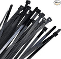 Zip ties 18 inch black Cable ties 100 pcs/Pack outdoor use wire ties with 60 Pounds tensile
