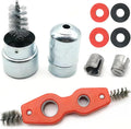8pcs Set Battery Terminal Cleaner Kit, 4 in 1 Copper Pipe Cleaner & Battery Terminal Brush & 4pcs Fiber Washers & 2pcs Lead Shims