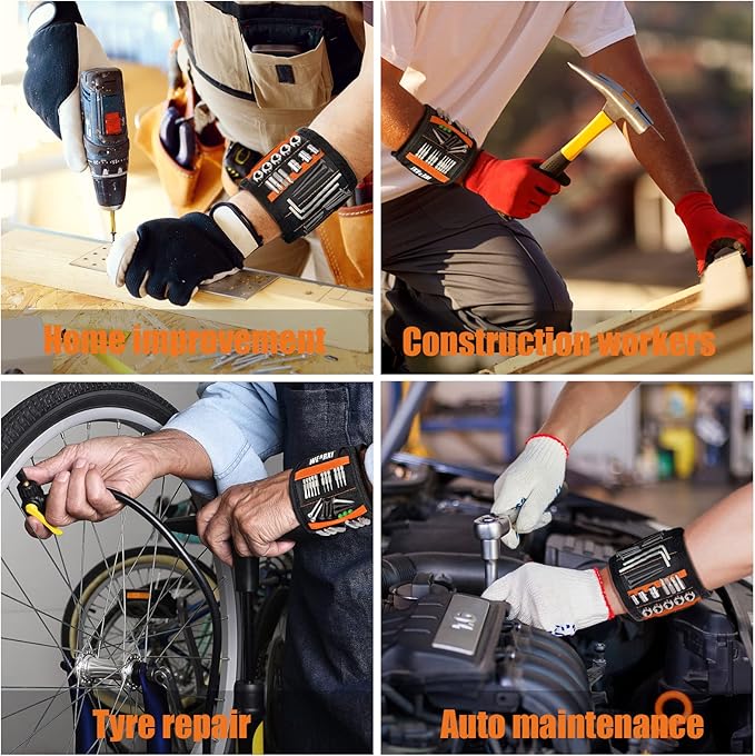 WEARXI Fathers Day Dad Gifts from Daughter Son, Magnetic Wristband Gifts for Men, Birthday Gift for Him, Dad Gift for Men Who Have Everything, Cool Gadgets