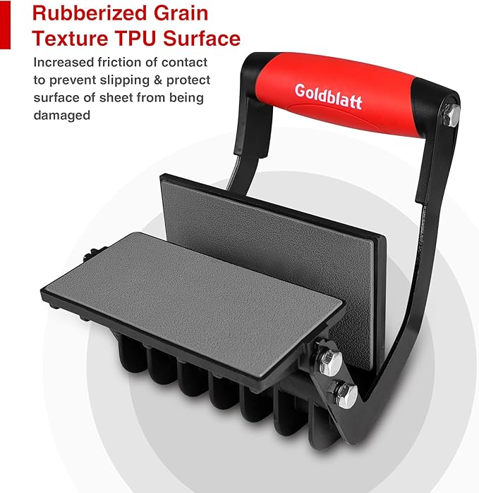 Goldblatt Panel Carrier, Plywood Lifting Tool, Drywall Carrying Tool - Plywood Carriers Tool for Wood, Synthetic Cement Board - Clamping Thickness up to 1 inch