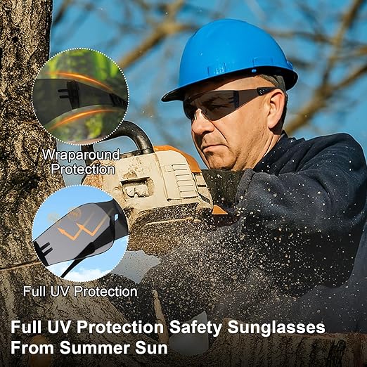 Safety Glasses Men Women80 pack: 40pack clear safety glasses+40pack safety sunglasses Scratch & Impact Resistant eye protection glasses for construction, workshop, lab,survey