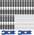 Solar Connectors - 20Pairs / 40PCS Solar Panel Connector Male Female with Dual Spanners IP67 Waterproof
