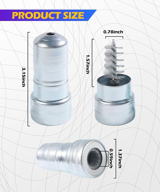 2PCS Battery Terminal Cleaner,Car Accessories Metal Vehicle Battery Post Cleaner Bristle Tool,Battery Terminal Cleaning Brush for Cleaning Top/Side Post and Terminal Connector,Fit for Car,SUV