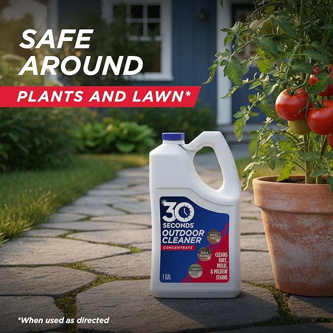 30 SECONDS Mold & Mildew Cleaner & Stain Remover Concentrate | 1 Gallon
