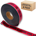 ACE Supply Buried Electrical Line Caution Tape - 6 Roll Pack - Detectable Underground Tape - 2 Inch x 1000 Ft Length, 4 Mil - Buried Electrical Tape Used for Utility Marking Tape