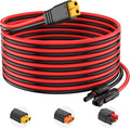 10AWG Solar Connector to XT60 Adapter Extension Cable Solar Panel to Potable Solar Power Generator/RV Foldable Solar Panel/Portable Power Station(40FT)
